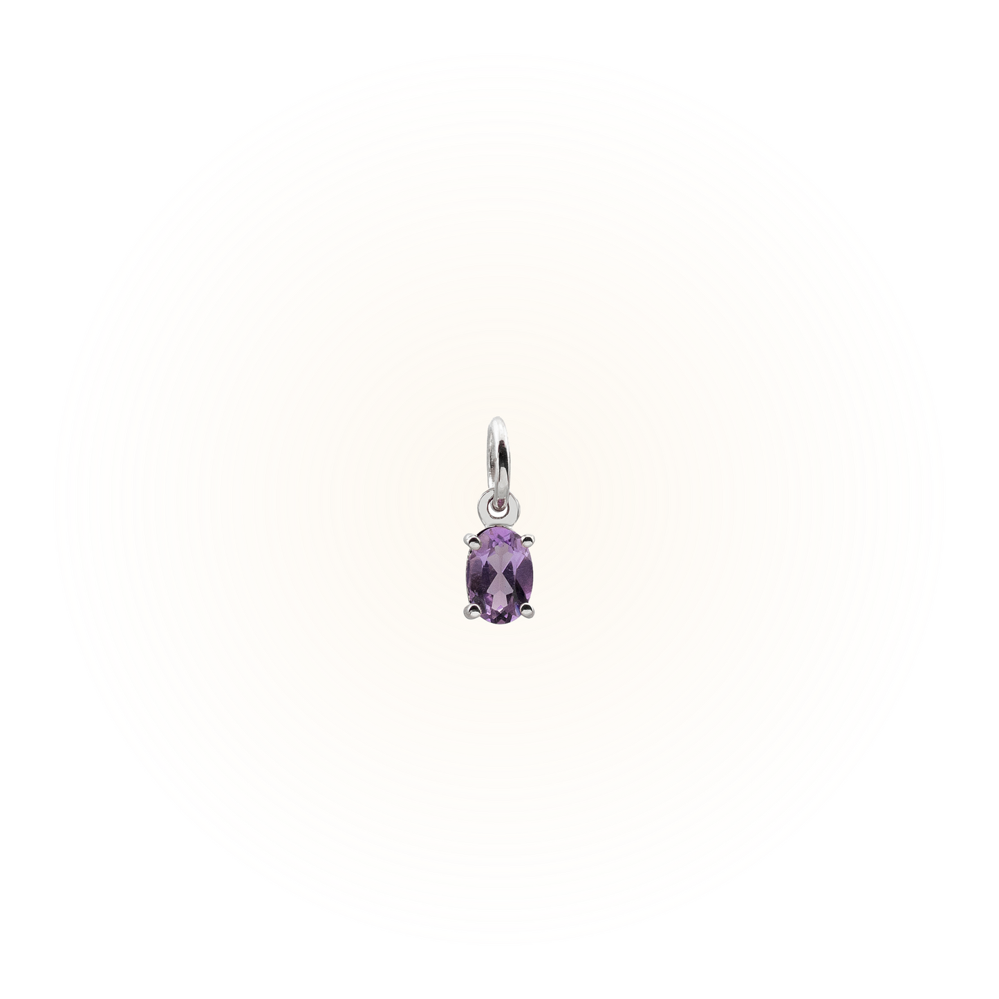 Purple Amethyst Bangle Charm