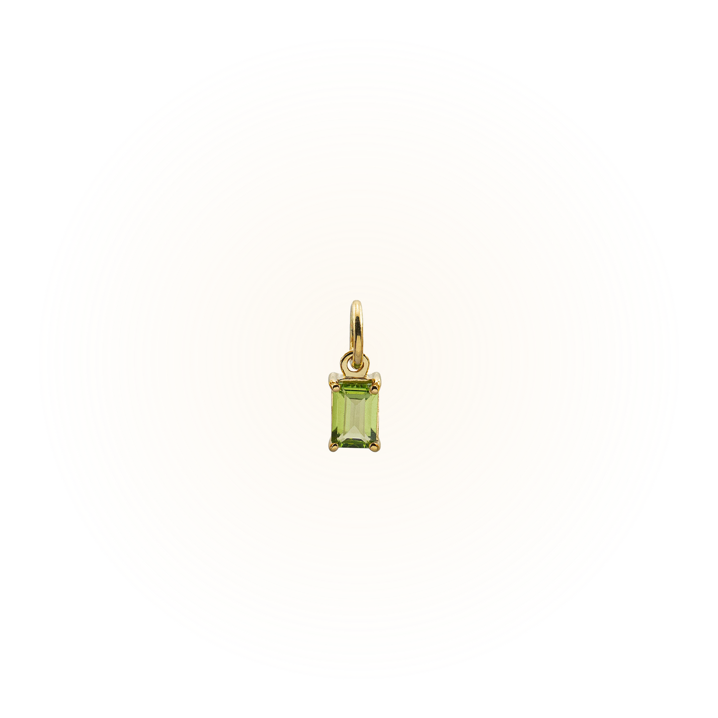 Lime Green Peridot Bangle Charm
