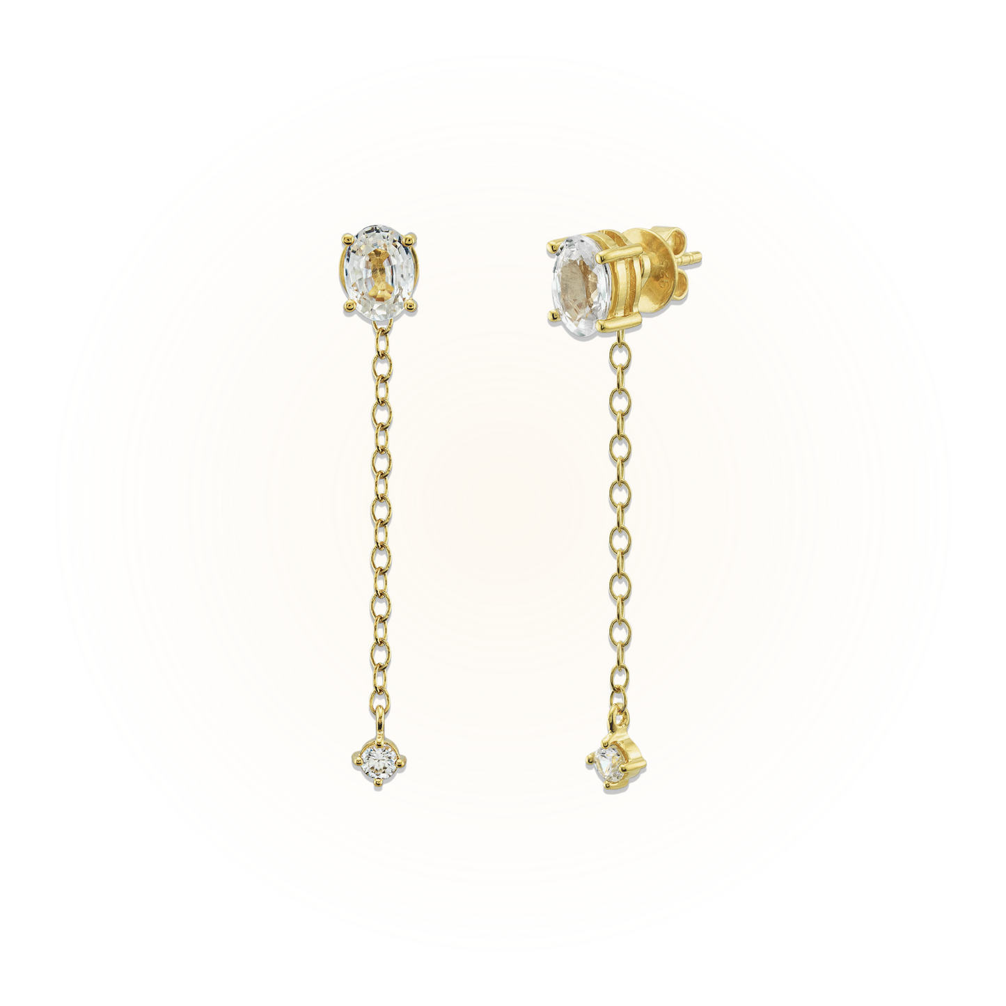 Double Gemstones Earring